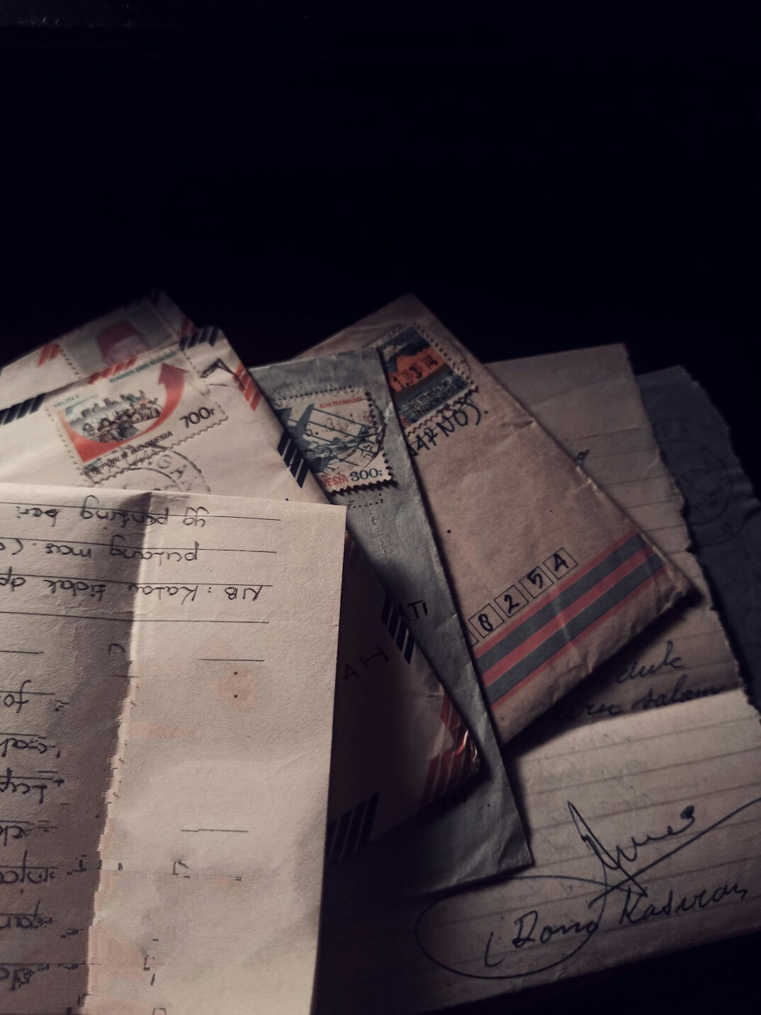 old handwritten letters